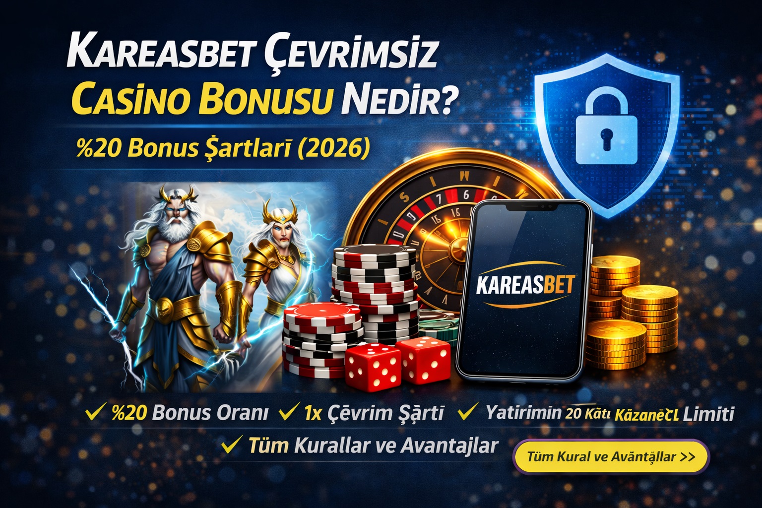 Kareasbet çevrimsiz casino bonusu
